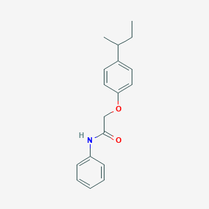 molecular formula C18H21NO2 B251490 2-[4-(butan-2-yl)phenoxy]-N-phenylacetamide 