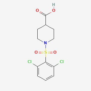 1-(2,6-Dichlorobenzenesulfonyl)piperidine-4-carboxylic acid