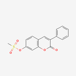 2-oxo-3-phenyl-2H-chromen-7-yl methanesulfonate