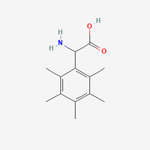 2-Amino-2-(2,3,4,5,6-pentamethylphenyl)acetic acid