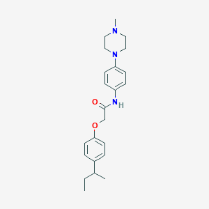 molecular formula C23H31N3O2 B251491 2-[4-(butan-2-yl)phenoxy]-N-[4-(4-methylpiperazin-1-yl)phenyl]acetamide 