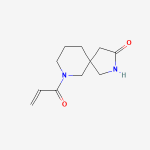 molecular formula C11H16N2O2 B2514915 7-Prop-2-enoyl-2,7-diazaspiro[4.5]decan-3-one CAS No. 2179723-84-1