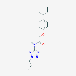 molecular formula C16H23N5O2 B251492 2-(4-sec-butylphenoxy)-N-(2-propyl-2H-tetraazol-5-yl)acetamide 