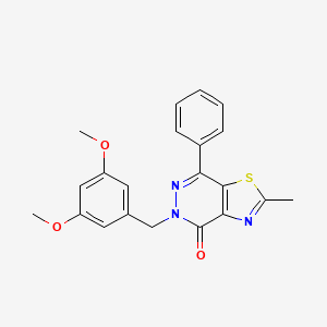 5-(3,5-dimethoxybenzyl)-2-methyl-7-phenylthiazolo[4,5-d]pyridazin-4(5H)-one