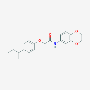 molecular formula C20H23NO4 B251493 2-(4-sec-butylphenoxy)-N-(2,3-dihydro-1,4-benzodioxin-6-yl)acetamide 