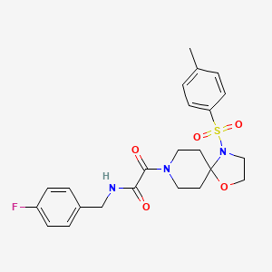 N-(4-fluorobenzyl)-2-oxo-2-(4-tosyl-1-oxa-4,8-diazaspiro[4.5]decan-8-yl)acetamide