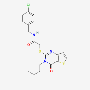 N-(4-chlorobenzyl)-2-{[3-(3-methylbutyl)-4-oxo-3,4-dihydrothieno[3,2-d]pyrimidin-2-yl]sulfanyl}acetamide