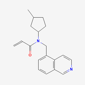 N-(Isoquinolin-5-ylmethyl)-N-(3-methylcyclopentyl)prop-2-enamide