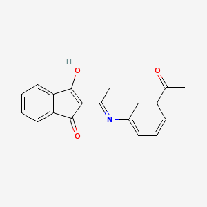 2-[1-(3-acetylanilino)ethylidene]-1H-indene-1,3(2H)-dione