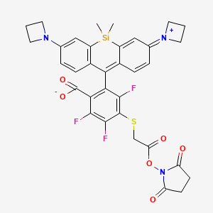 molecular formula C34H30F3N3O6SSi B2514970 Janelia Fluor 669, SE CAS No. 2127150-20-1