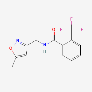 N-((5-methylisoxazol-3-yl)methyl)-2-(trifluoromethyl)benzamide