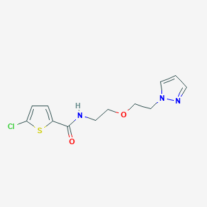 N-(2-(2-(1H-pyrazol-1-yl)ethoxy)ethyl)-5-chlorothiophene-2-carboxamide