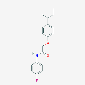 molecular formula C18H20FNO2 B251498 2-(4-sec-butylphenoxy)-N-(4-fluorophenyl)acetamide 