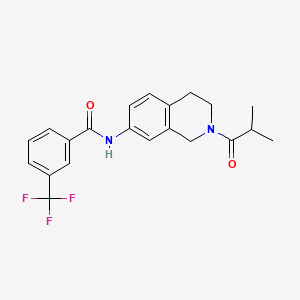 N-(2-isobutyryl-1,2,3,4-tetrahydroisoquinolin-7-yl)-3-(trifluoromethyl)benzamide