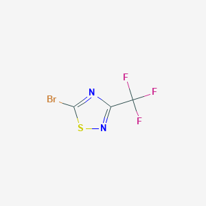 molecular formula C3BrF3N2S B2514987 5-溴-3-(三氟甲基)-1,2,4-噻二唑 CAS No. 1781783-65-0