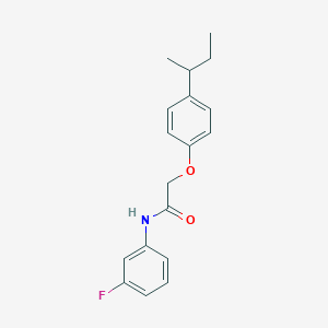 molecular formula C18H20FNO2 B251499 2-(4-sec-butylphenoxy)-N-(3-fluorophenyl)acetamide 
