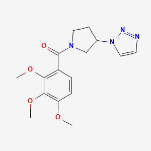 (3-(1H-1,2,3-triazol-1-yl)pyrrolidin-1-yl)(2,3,4-trimethoxyphenyl)methanone
