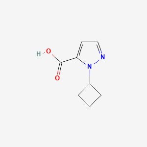 molecular formula C8H10N2O2 B2515003 1-cyclobutyl-1H-pyrazole-5-carboxylic acid CAS No. 1556315-61-7