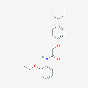 molecular formula C20H25NO3 B251501 2-(4-sec-butylphenoxy)-N-(2-ethoxyphenyl)acetamide 