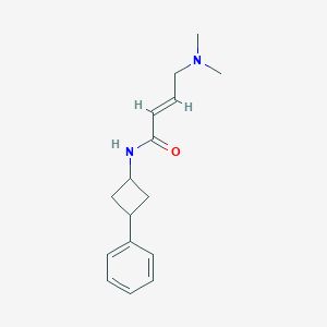 (E)-4-(Dimethylamino)-N-(3-phenylcyclobutyl)but-2-enamide