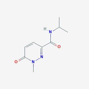 molecular formula C9H13N3O2 B2515016 N-isopropyl-1-methyl-6-oxo-1,6-dihydropyridazine-3-carboxamide CAS No. 1049511-74-1