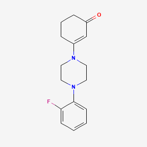 3-[4-(2-Fluorophenyl)piperazin-1-yl]cyclohex-2-en-1-one