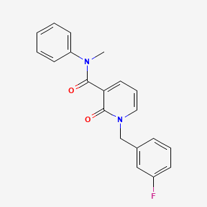 1-(3-fluorobenzyl)-N-methyl-2-oxo-N-phenyl-1,2-dihydropyridine-3-carboxamide
