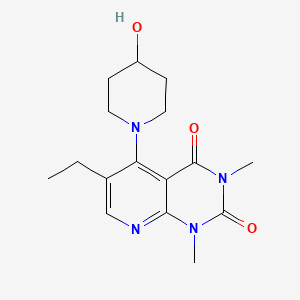 6-ethyl-5-(4-hydroxypiperidin-1-yl)-1,3-dimethylpyrido[2,3-d]pyrimidine-2,4(1H,3H)-dione