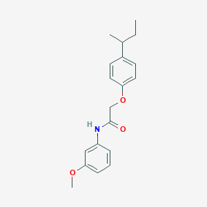 molecular formula C19H23NO3 B251503 2-(4-sec-butylphenoxy)-N-(3-methoxyphenyl)acetamide 