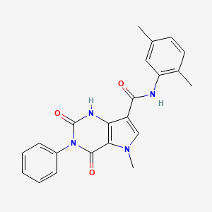 N-(2,5-dimethylphenyl)-5-methyl-2,4-dioxo-3-phenyl-2,3,4,5-tetrahydro-1H-pyrrolo[3,2-d]pyrimidine-7-carboxamide
