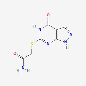2-((4-oxo-4,5-dihydro-1H-pyrazolo[3,4-d]pyrimidin-6-yl)thio)acetamide