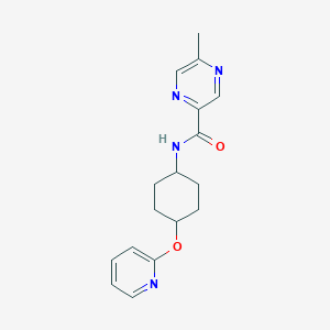 5-methyl-N-((1r,4r)-4-(pyridin-2-yloxy)cyclohexyl)pyrazine-2-carboxamide