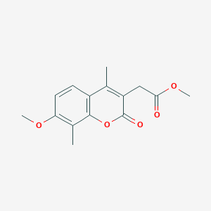 molecular formula C15H16O5 B2515033 2-(7-甲氧基-4,8-二甲基-2-氧代-2H-色烯-3-基)乙酸甲酯 CAS No. 694516-04-6