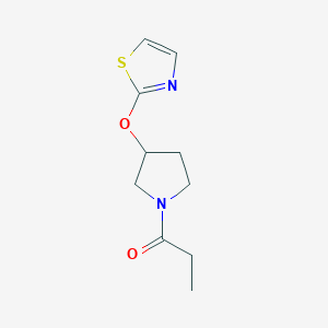 1-(3-(Thiazol-2-yloxy)pyrrolidin-1-yl)propan-1-one