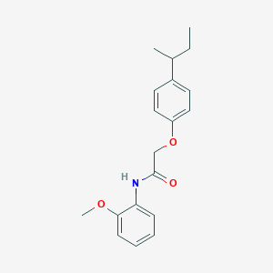 molecular formula C19H23NO3 B251504 2-(4-sec-butylphenoxy)-N-(2-methoxyphenyl)acetamide 