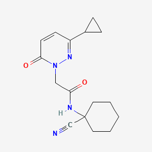 N-(1-cyanocyclohexyl)-2-(3-cyclopropyl-6-oxopyridazin-1(6H)-yl)acetamide
