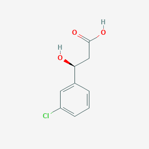 molecular formula C9H9ClO3 B2515049 (s)-3-(3-Chlorophenyl)-3-hydroxypropanoic acid CAS No. 625095-56-9