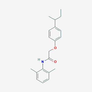 molecular formula C20H25NO2 B251505 2-[4-(butan-2-yl)phenoxy]-N-(2,6-dimethylphenyl)acetamide 