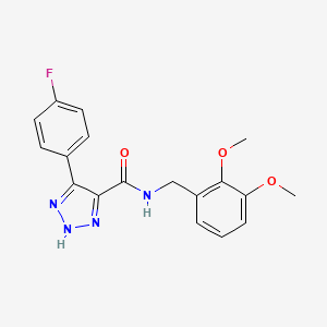N-(2,3-dimethoxybenzyl)-4-(4-fluorophenyl)-1H-1,2,3-triazole-5-carboxamide