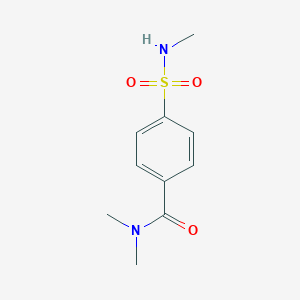 molecular formula C10H14N2O3S B2515056 N,N-二甲基-4-(甲基磺酰胺基)苯甲酰胺 CAS No. 1324101-53-2