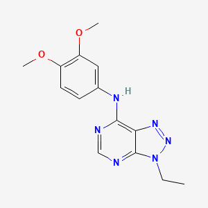 molecular formula C14H16N6O2 B2515061 N-(3,4-dimethoxyphenyl)-3-ethyl-3H-[1,2,3]triazolo[4,5-d]pyrimidin-7-amine CAS No. 899978-94-0