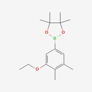 molecular formula C16H25BO3 B2515064 2-(3-Ethoxy-4,5-dimethylphenyl)-4,4,5,5-tetramethyl-1,3,2-dioxaborolane CAS No. 2377609-57-7