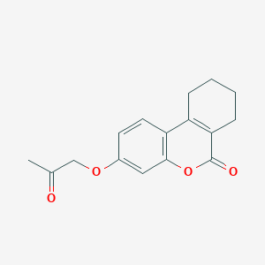molecular formula C16H16O4 B2515081 3-(2-氧代丙氧基)-7,8,9,10-四氢-6H-苯并[c]色满-6-酮 CAS No. 335419-03-9