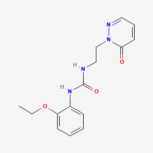 molecular formula C15H18N4O3 B2515087 1-(2-ethoxyphenyl)-3-(2-(6-oxopyridazin-1(6H)-yl)ethyl)urea CAS No. 1171048-02-4