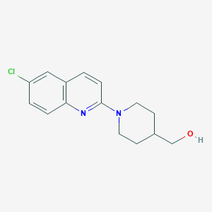 [1-(6-Chloroquinolin-2-yl)piperidin-4-yl]methanol