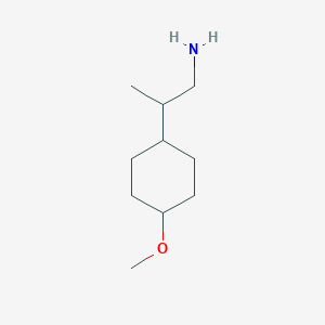 molecular formula C10H21NO B2515097 2-(4-Methoxycyclohexyl)propan-1-amine CAS No. 2248284-61-7