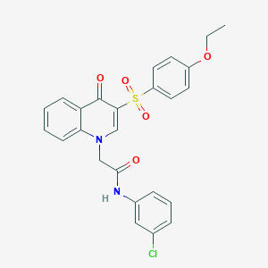 molecular formula C25H21ClN2O5S B2515098 N-(3-chlorophenyl)-2-(3-((4-ethoxyphenyl)sulfonyl)-4-oxoquinolin-1(4H)-yl)acetamide CAS No. 895639-10-8