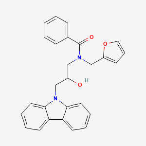 N-(3-carbazol-9-yl-2-hydroxypropyl)-N-(2-furylmethyl)benzamide