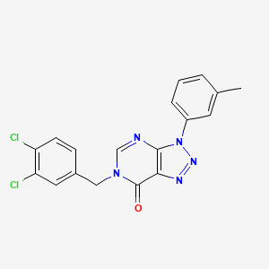 6-[(3,4-Dichlorophenyl)methyl]-3-(3-methylphenyl)triazolo[4,5-d]pyrimidin-7-one