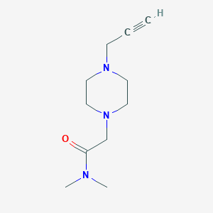 N,N-Dimethyl-2-(4-prop-2-ynylpiperazin-1-yl)acetamide